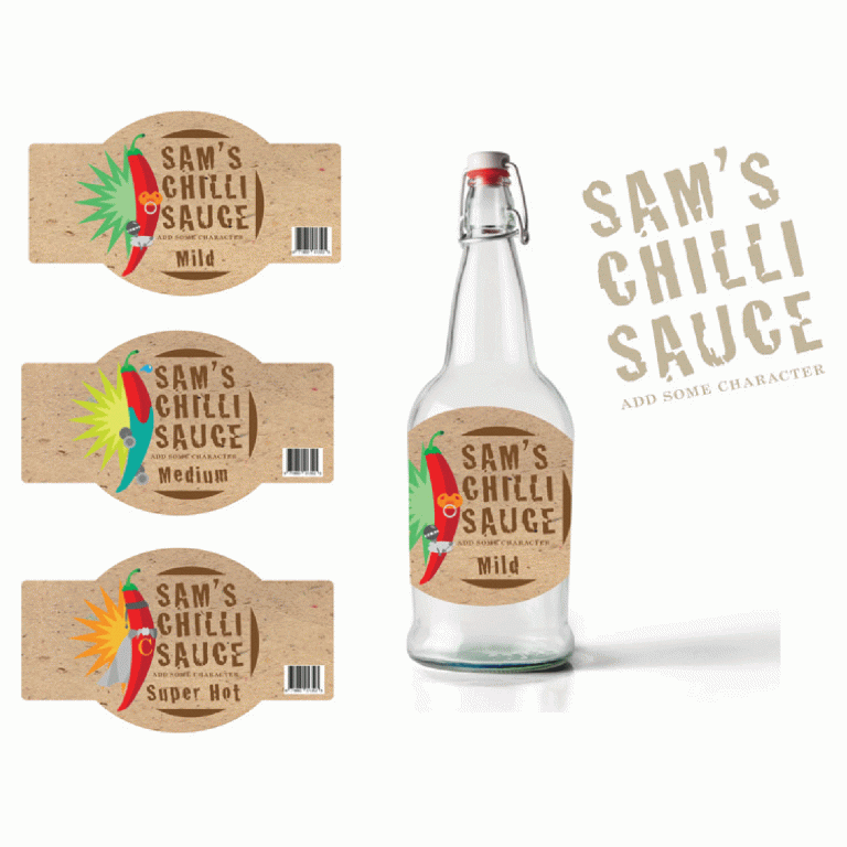 Packaging Design Competition Entry Sam's Chilli Sauce